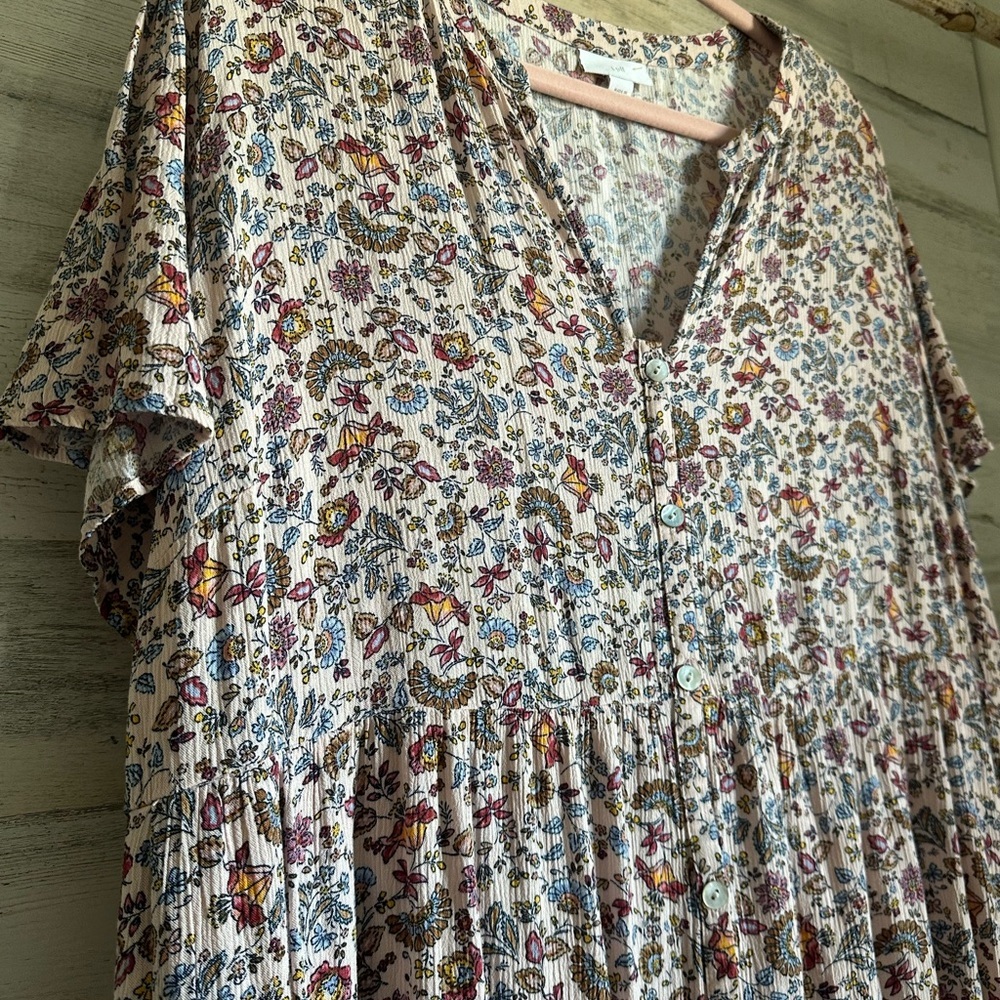 J. Jill Multicolor Floral Midi Dress - Picture 5 of 5